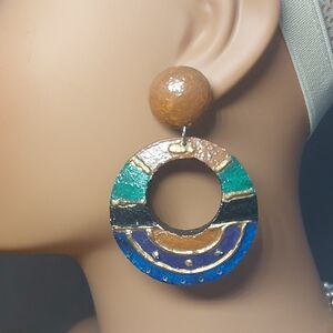 Artisan Hand Painted Statement Earrings